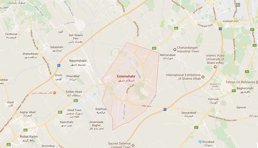 شناسایی مناطق اسلامشهر